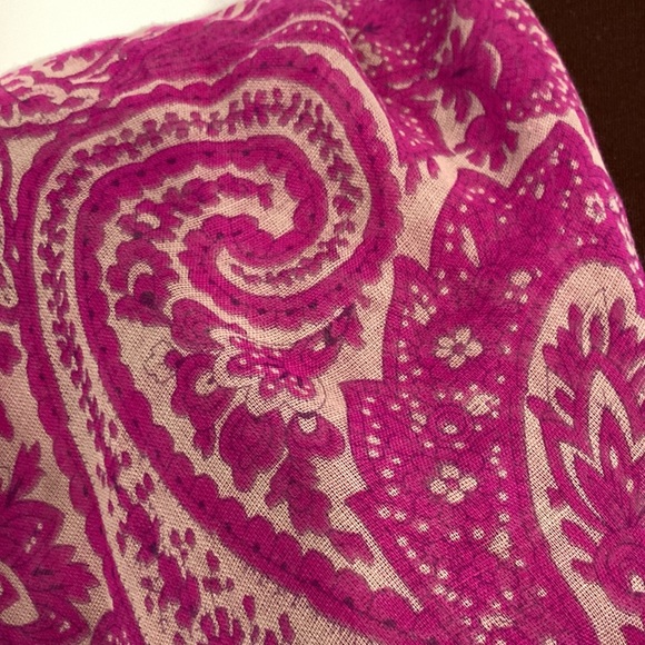 J. crew large pompom square scarf sarong wrap - Picture 2 of 14